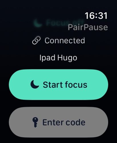 Verbonden apparaat op Apple Watch